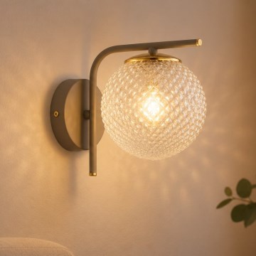BRILAGI - Sieninis šviestuvas STELLA 1xE27/60W/230V smėlinis/auksinis