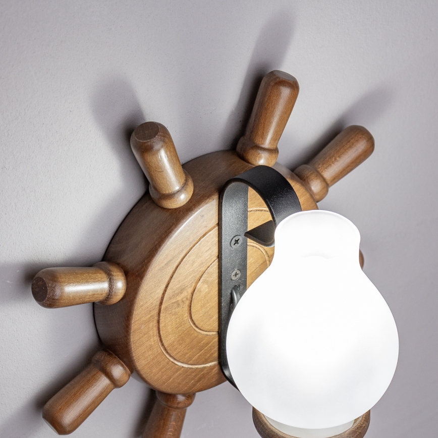 Brilagi - Sieninis šviestuvas TIMONA 1xE14/40W/230V bukas/graikinis riešutas