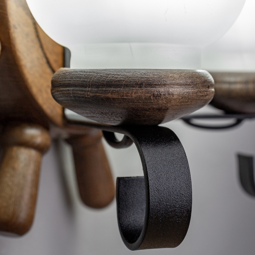 Brilagi - Sieninis šviestuvas TIMONA 2xE14/40W/230V bukas/graikinis riešutas