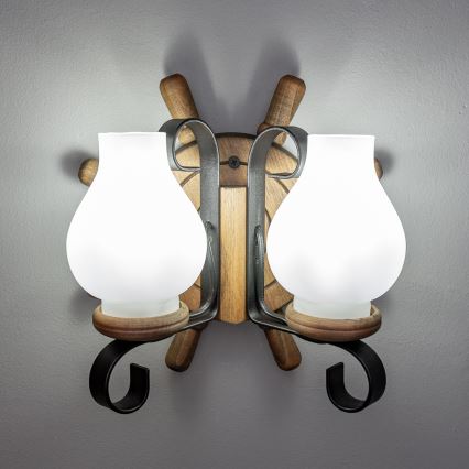 Brilagi - Sieninis šviestuvas TIMONA 2xE14/40W/230V bukas