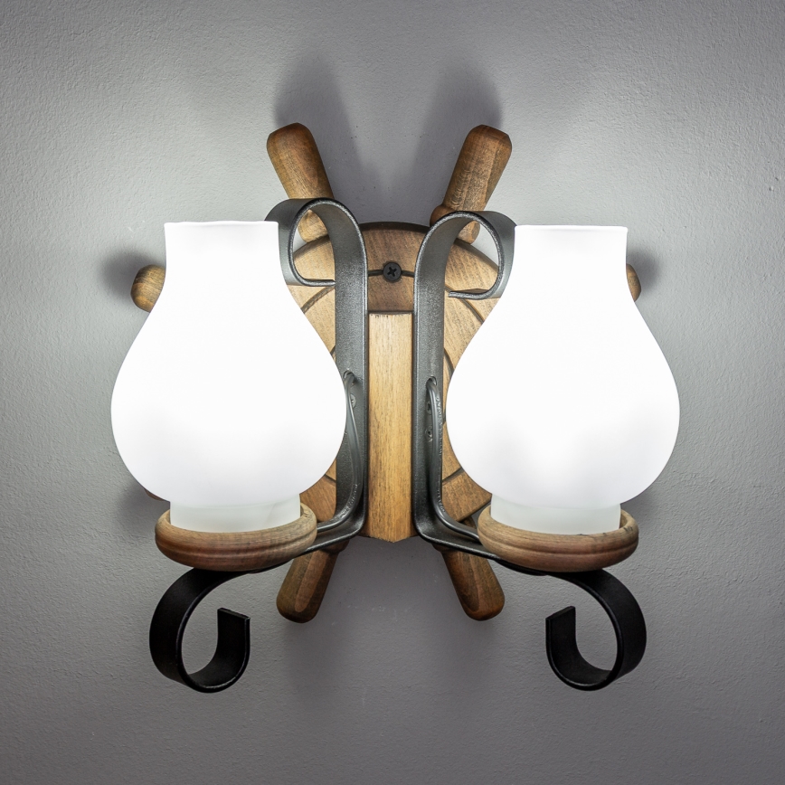 Brilagi - Sieninis šviestuvas TIMONA 2xE14/40W/230V bukas