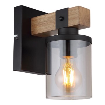 Brilagi - Sieninis šviestuvas VISTA 1xE27/60W/230V ąžuolas