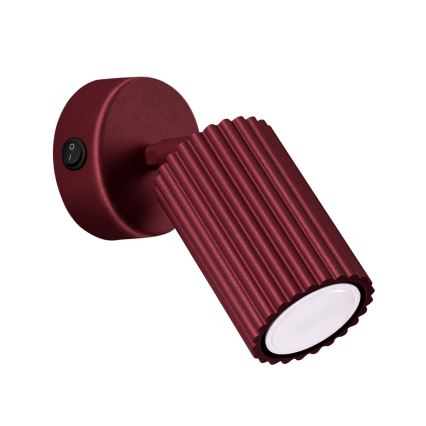 Brilagi - Sieninis taškinis šviestuvas CRESTO 1xGU10/10W/230V bordo