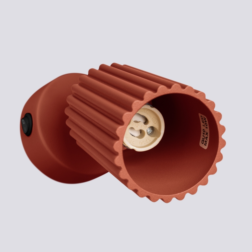 Brilagi - Sieninis taškinis šviestuvas CRESTO 1xGU10/10W/230V raudonas