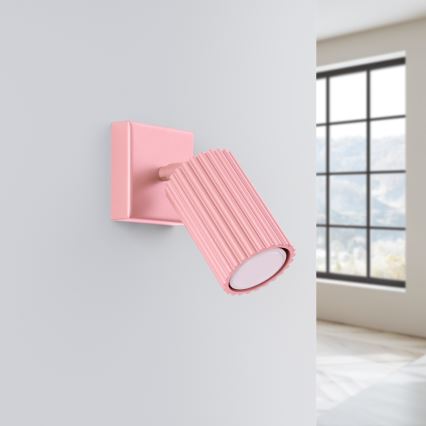 Brilagi - sieninis taškinis šviestuvas CRESTO 1xGU10/10W/230V rožinis