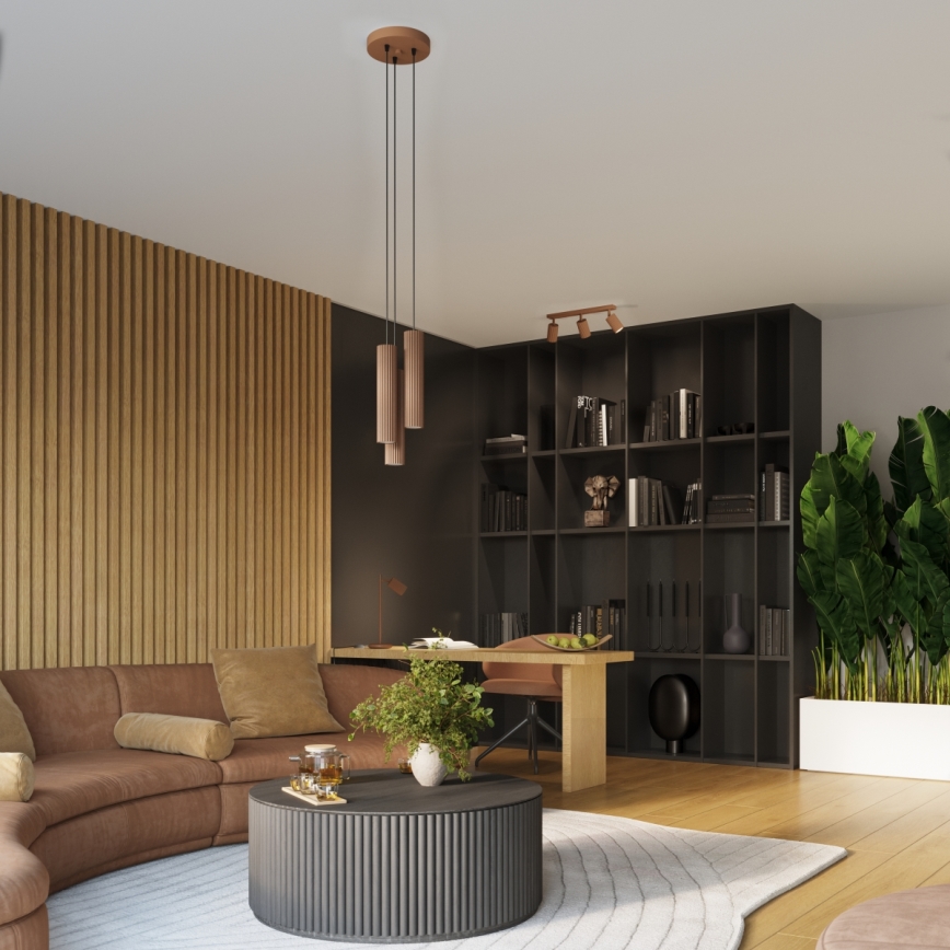 Brilagi - Sieninis taškinis šviestuvas CRESTO 1xGU10/10W/230V rudas