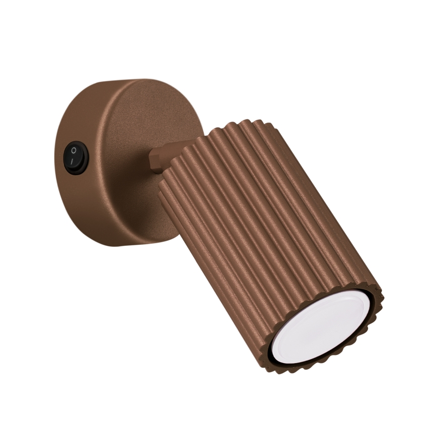 Brilagi - Sieninis taškinis šviestuvas CRESTO 1xGU10/10W/230V rudas