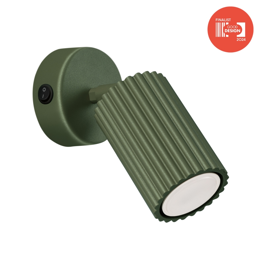 Brilagi - Sieninis taškinis šviestuvas CRESTO 1xGU10/10W/230V žalias