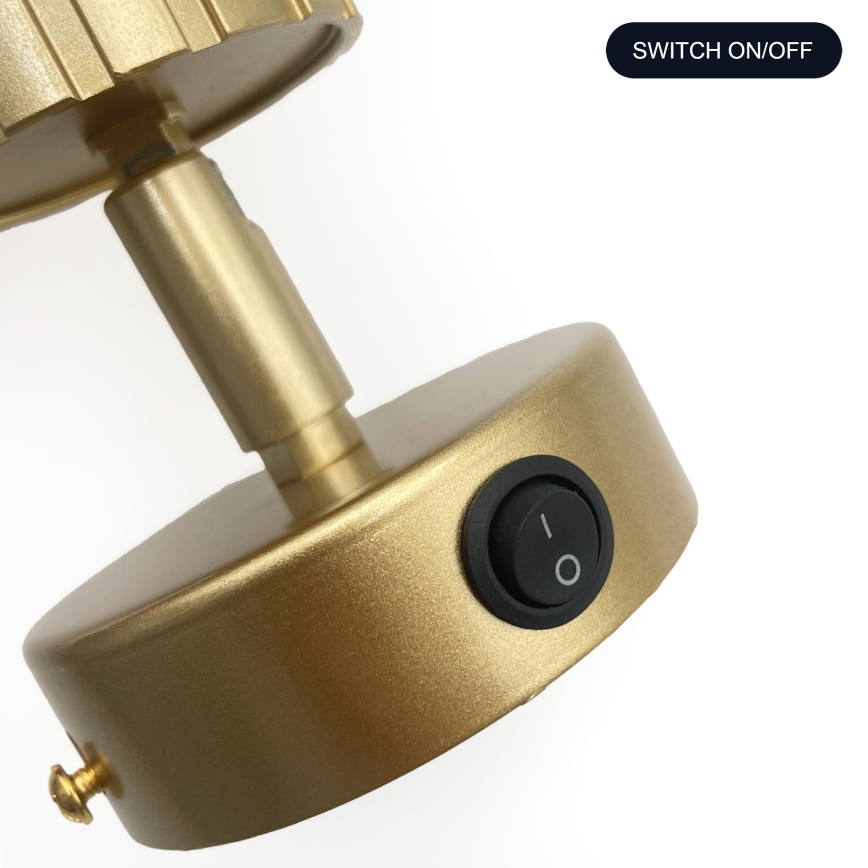 Brilagi - Sieninis taškinis šviestuvas CRISPINA 1xGU10/10W/230V auksinis