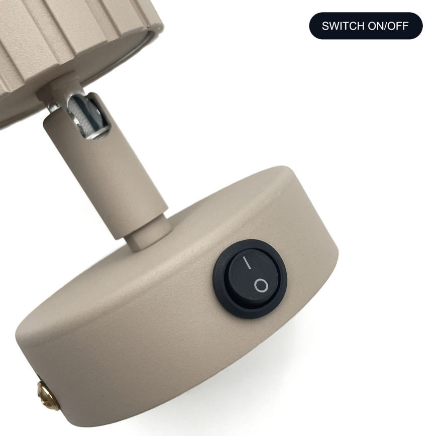 Brilagi - sieninis taškinis šviestuvas CRISPINA 1xGU10/10W/230V smėlinis