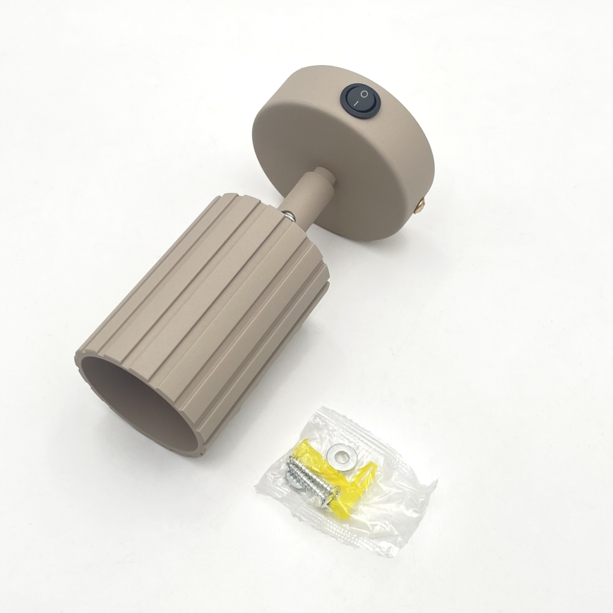 Brilagi - Sieninis taškinis šviestuvas CRISPINA 1xGU10/10W/230V smėlio spalvos