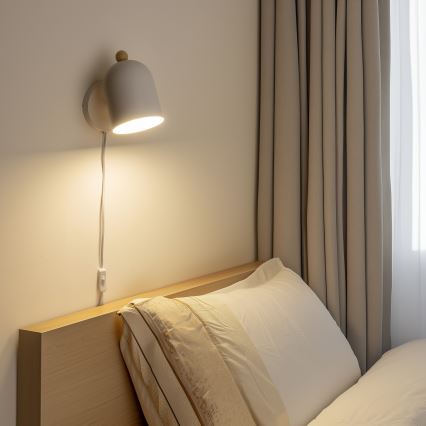 Brilagi - sieninis taškinis šviestuvas GALLION 1xE27/15W/230V balta