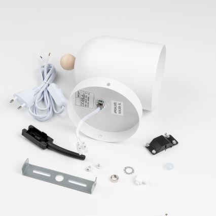 Brilagi - sieninis taškinis šviestuvas GALLION 1xE27/15W/230V balta