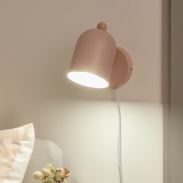 Brilagi - Sieninis taškinis šviestuvas GALLION 1xE27/15W/230V rožinis