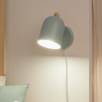 Brilagi - Sieninis taškinis šviestuvas GALLION 1xE27/15W/230V žalias