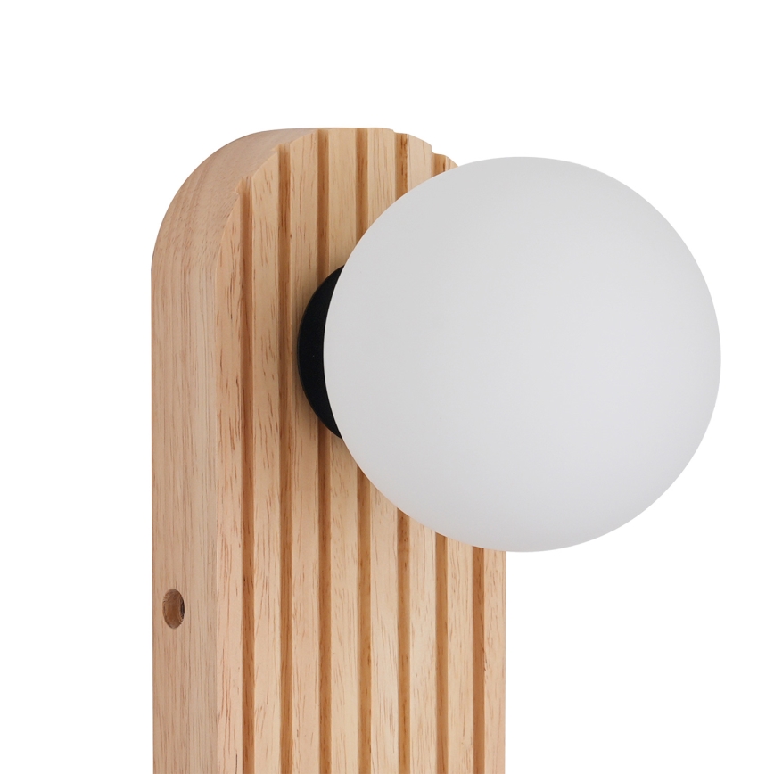 Brilagi - Sieninis taškinis šviestuvas MODERN WOOD 1xG9/5W/230V + 1xGU10/8W kaučiukmedis