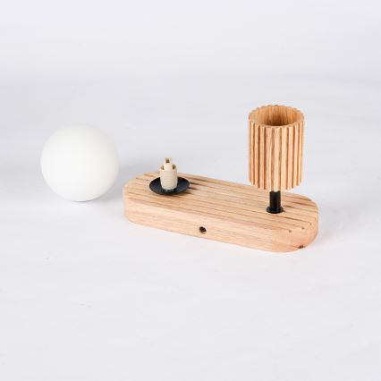 Brilagi - Sieninis taškinis šviestuvas MODERN WOOD 1xG9/5W/230V + 1xGU10/8W kaučiukmedis