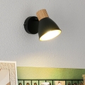 BRILAGI - Sieninis taškinis šviestuvas ODENSE 1xE14/10W/230V mediena/juoda
