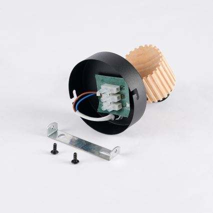 Brilagi - Sieninis taškinis šviestuvas ODENSE 1xE14/10W/230V mediena/juoda