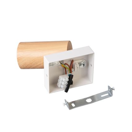 BRILAGI - Sieninis taškinis šviestuvas su jungikliu SELE 1xGU10/30W/230V balta/ąžuolo dekoras