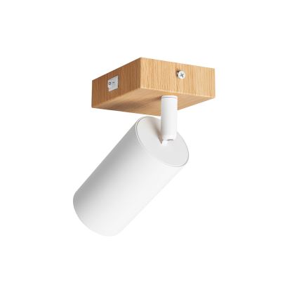Brilagi - Sieninis taškinis šviestuvas SELE 1xGU10/30W/230V baltas/ąžuolo dekoras