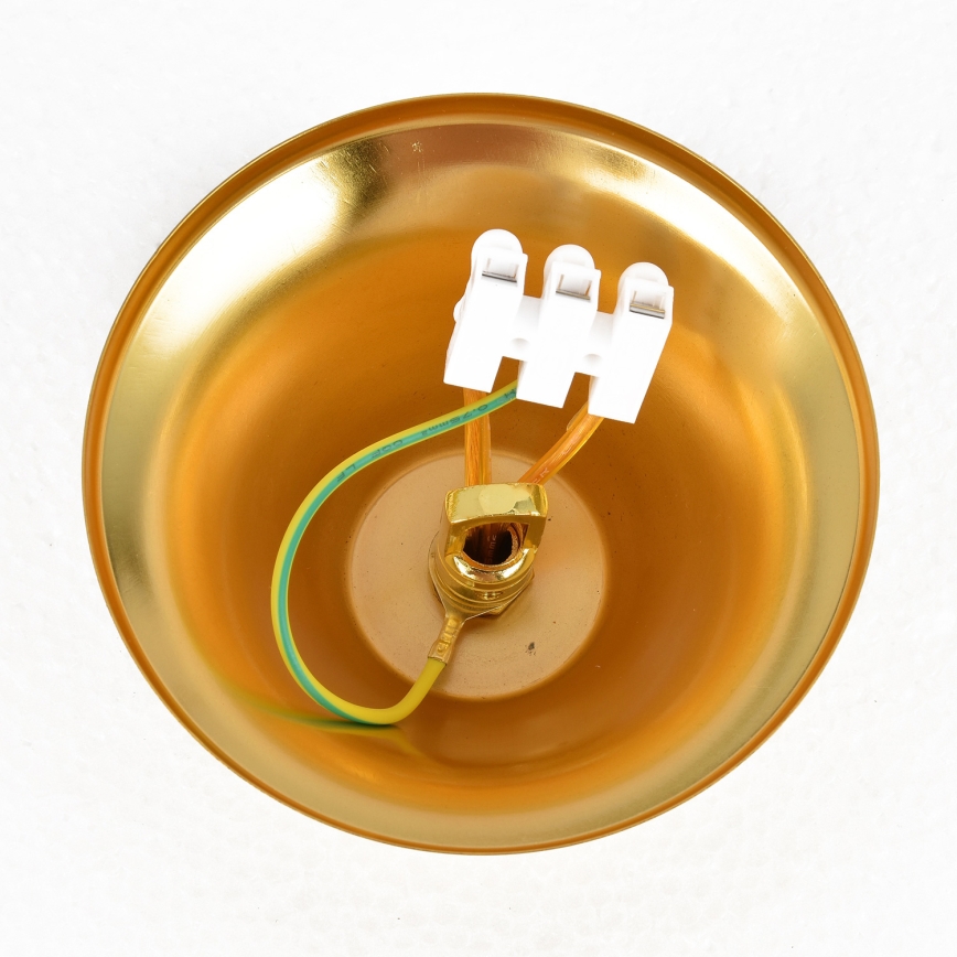 Brilagi - Sietynas ant grandinės ECLIPSE 5xE14/10W/230V skersmuo 38 cm juodas/auksinis