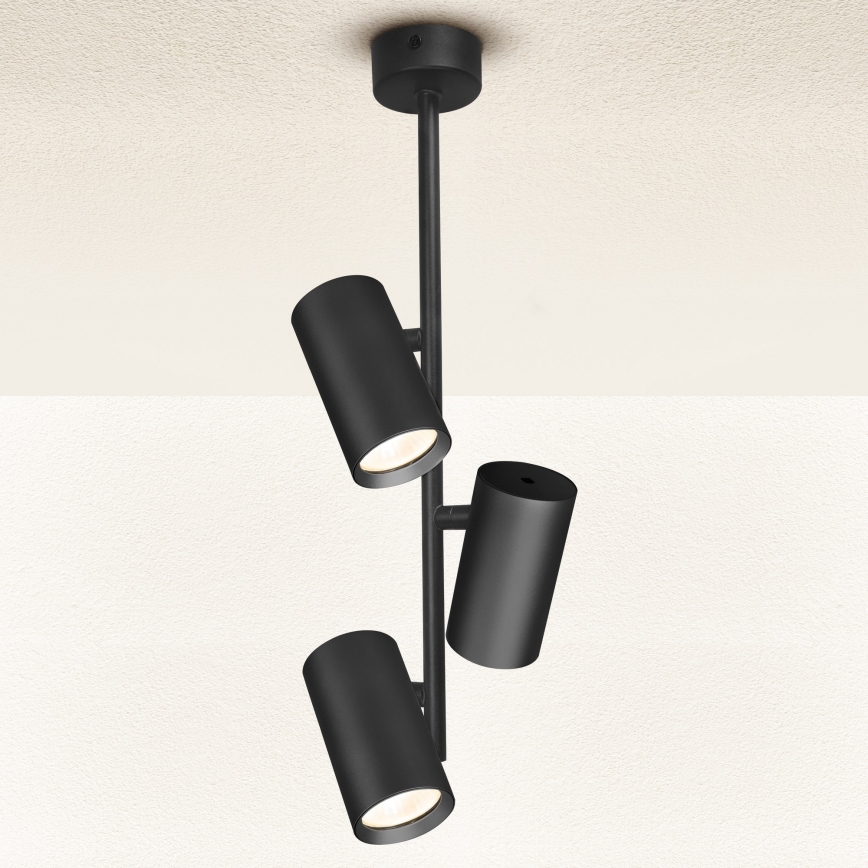 Brilagi - Sietynas ant stulpo SELE VERTICAL 3xGU10/30W/230V juoda
