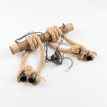 Brilagi - Sietynas, kabinamas ant grandinės KOS 4xE27/60W/230V bukas