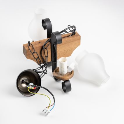 Brilagi - Sietynas, kabinamas ant grandinės QUEEN 2xE14/40W/230V bukas