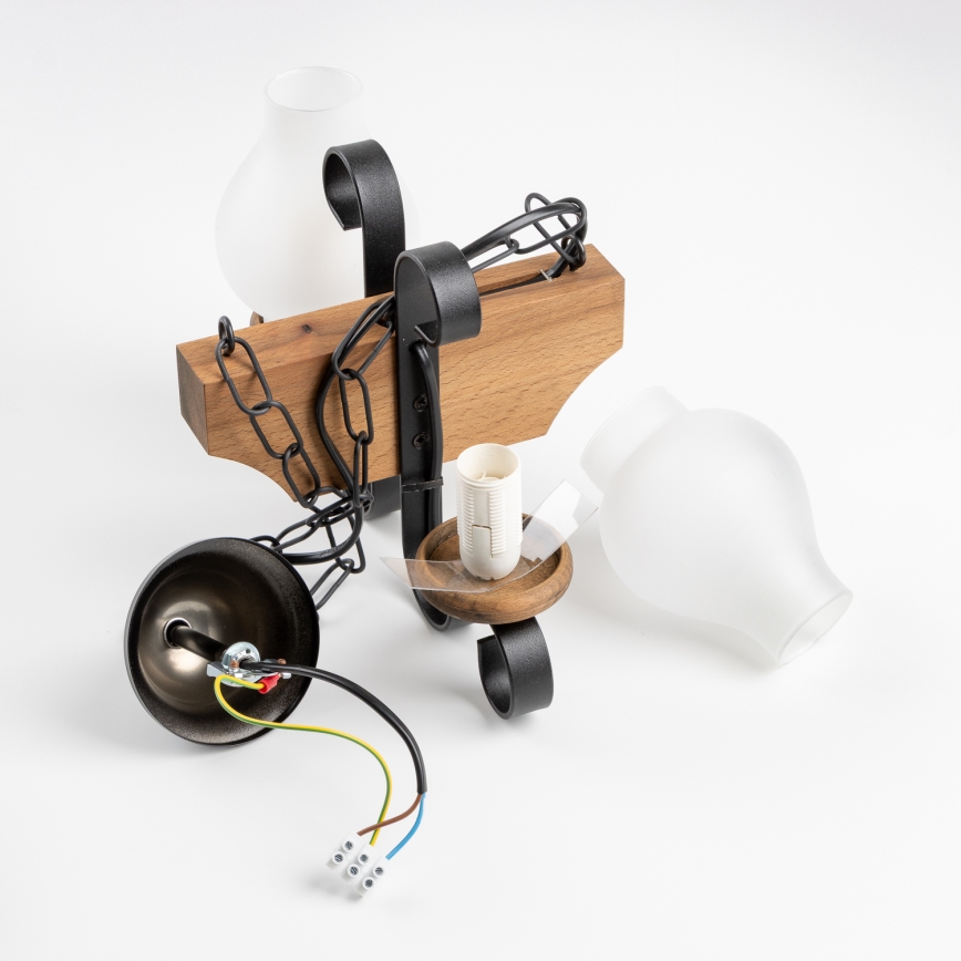 Brilagi - Sietynas, kabinamas ant grandinės QUEEN 2xE14/40W/230V bukas