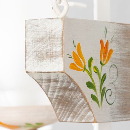 Brilagi - Sietynas, kabinamas ant grandinės QUEEN 2xE14/40W/230V bukas/kreminė