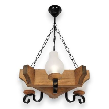 Brilagi - Sietynas, kabinamas ant grandinės QUEEN 3xE14/40W/230V bukas