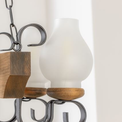 Brilagi - Sietynas, kabinamas ant grandinės QUEEN 4xE14/40W/230V bukas