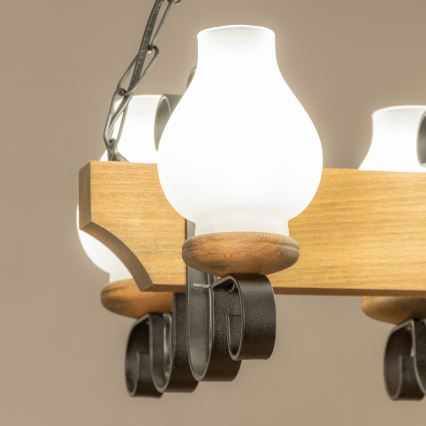 Brilagi - Sietynas, kabinamas ant grandinės QUEEN 4xE14/40W/230V bukas