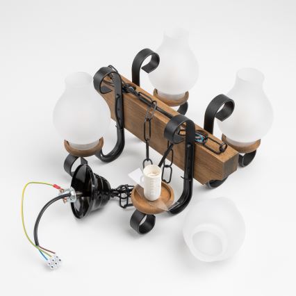 Brilagi - Sietynas, kabinamas ant grandinės QUEEN 4xE14/40W/230V bukas