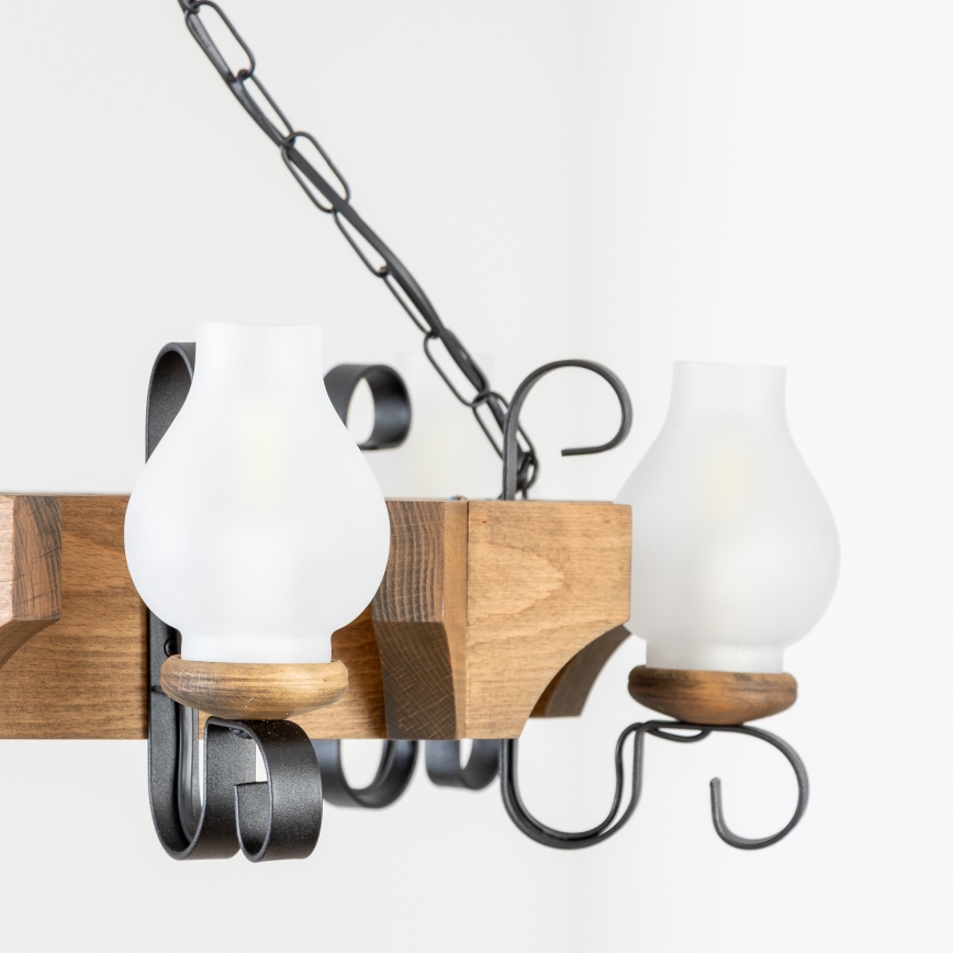 Brilagi - Sietynas, kabinamas ant grandinės QUEEN 6xE14/40W/230V bukas