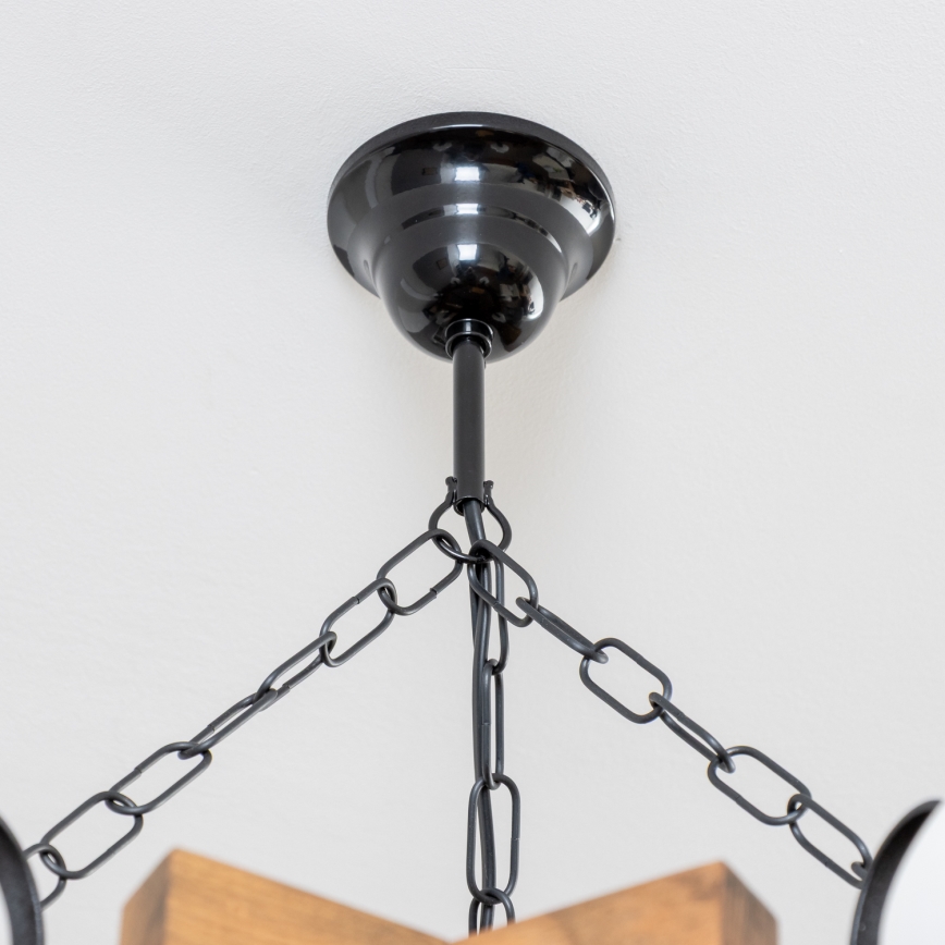 Brilagi - Sietynas, kabinamas ant grandinės QUEEN 6xE14/40W/230V bukas