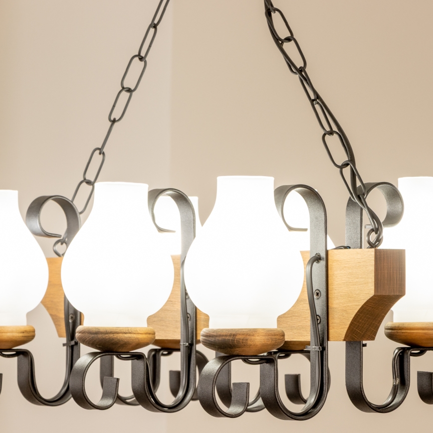 Brilagi - Sietynas, kabinamas ant grandinės QUEEN 6xE14/40W/230V bukas