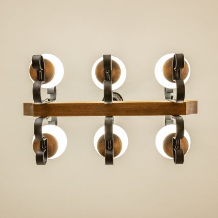 Brilagi - Sietynas, kabinamas ant grandinės QUEEN 6xE14/40W/230V bukas