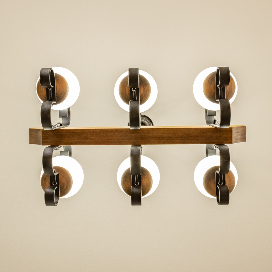 Brilagi - Sietynas, kabinamas ant grandinės QUEEN 6xE14/40W/230V bukas