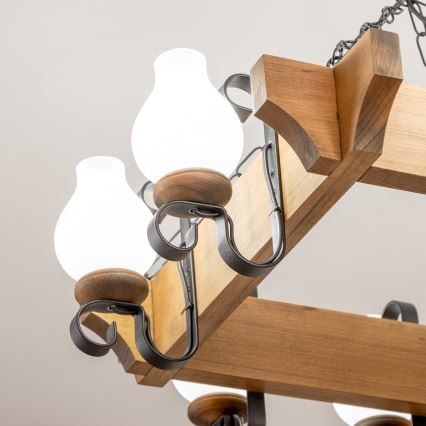 Brilagi - Sietynas, kabinamas ant grandinės QUEEN 8xE14/40W/230V bukas