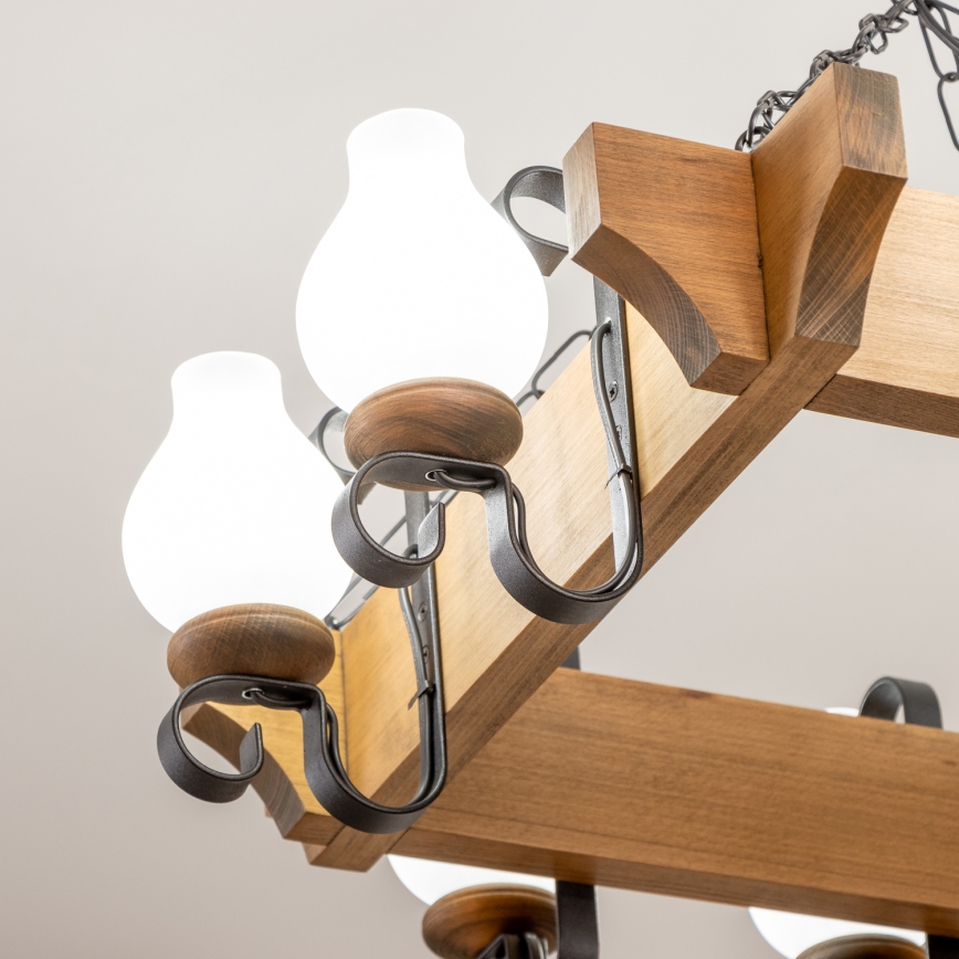 Brilagi - Sietynas, kabinamas ant grandinės QUEEN 8xE14/40W/230V bukas