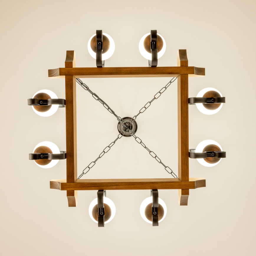 Brilagi - Sietynas, kabinamas ant grandinės QUEEN 8xE14/40W/230V bukas