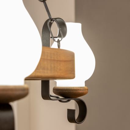 Brilagi - Sietynas, kabinamas ant grandinės ROATA 3xE14/40W/230V bukas