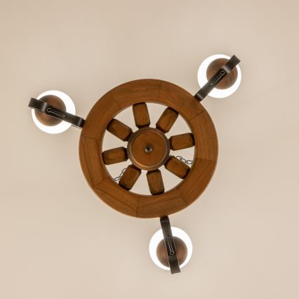 Brilagi - Sietynas, kabinamas ant grandinės ROATA 3xE14/40W/230V bukas