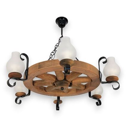 Brilagi - Sietynas, kabinamas ant grandinės ROATA 6xE14/40W/230V bukas