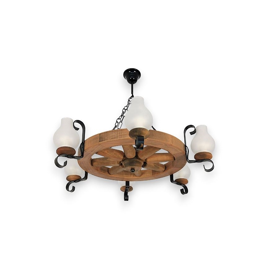 Brilagi - Sietynas, kabinamas ant grandinės ROATA 6xE14/40W/230V bukas