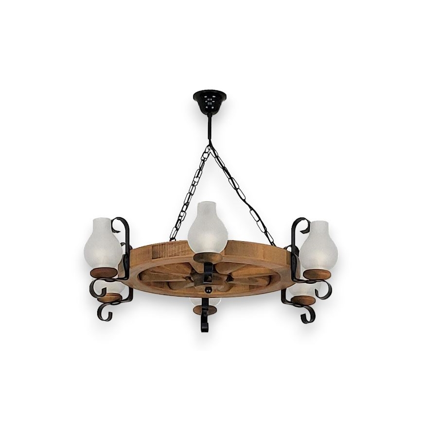 Brilagi - Sietynas, kabinamas ant grandinės ROATA 6xE14/40W/230V bukas