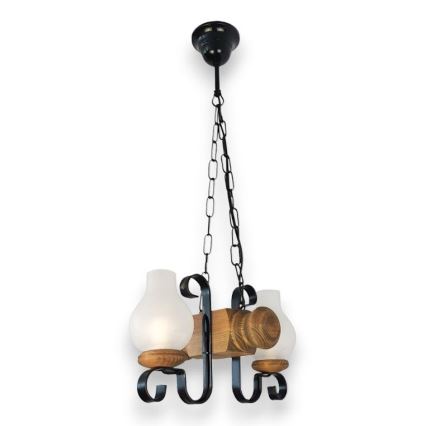 Brilagi - Sietynas, kabinamas ant grandinės RUSTIC 2xE14/40W/230V bukas