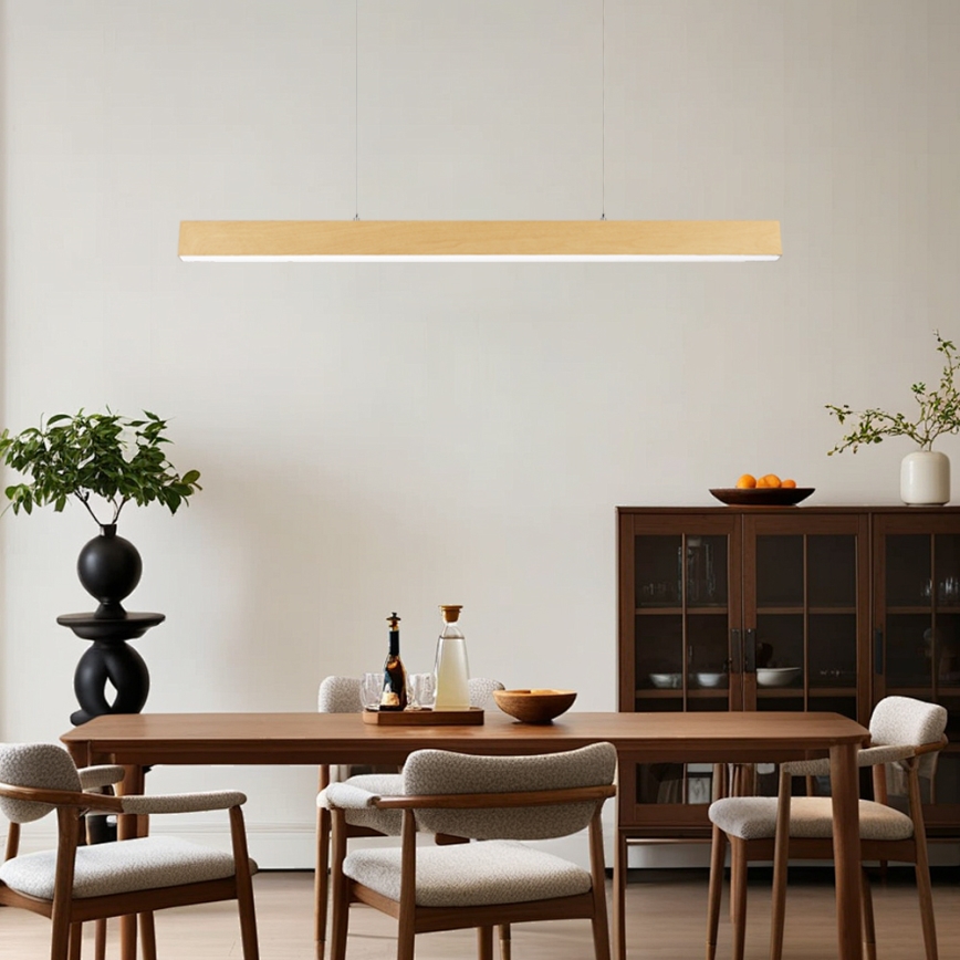 Brilagi - SLEEKLINE liustra ant laido, LED 40W/230V, 3000/4500/6000K, ąžuolo dekoras